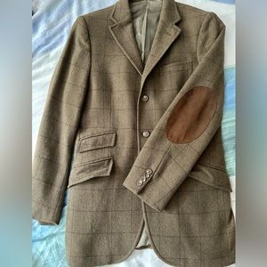 Ralph Lauren Tweed Elbow Patch Jacket